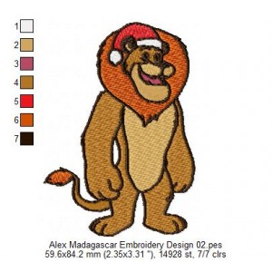Alex Madagascar Embroidery Design 02